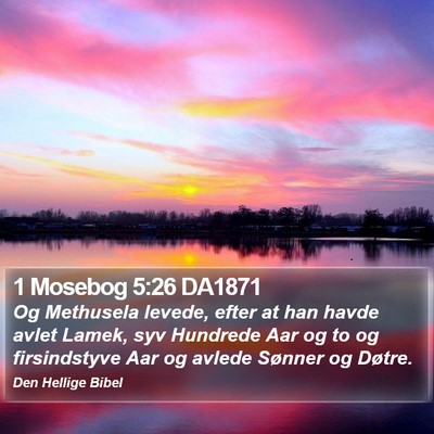 1 Mosebog 5:26 DA1871 Bible Verse Image
