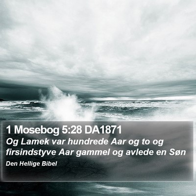 1 Mosebog 5:28 DA1871 Bible Verse Image