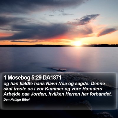 1 Mosebog 5:29 DA1871 Bible Verse Image