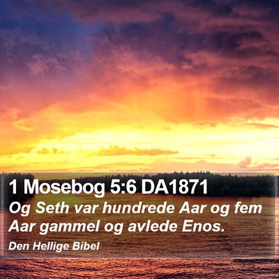 1 Mosebog 5:6 DA1871 Bible Verse Image
