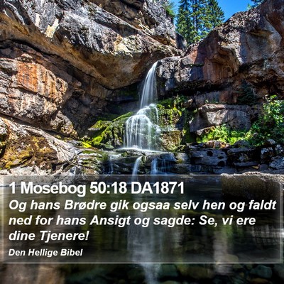1 Mosebog 50:18 DA1871 Bible Verse Image