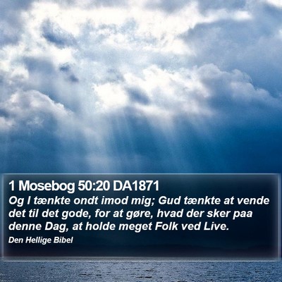 1 Mosebog 50:20 DA1871 Bible Verse Image