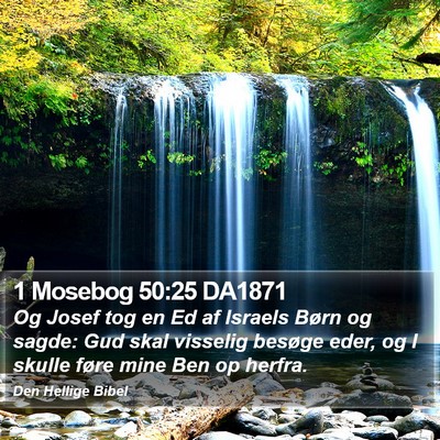 1 Mosebog 50:25 DA1871 Bible Verse Image