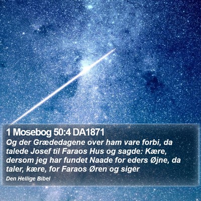 1 Mosebog 50:4 DA1871 Bible Verse Image