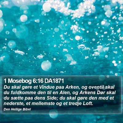 1 Mosebog 6:16 DA1871 Bible Verse Image