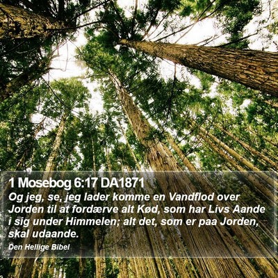 1 Mosebog 6:17 DA1871 Bible Verse Image