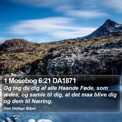 1 Mosebog 6:21 DA1871 Bible Verse Image