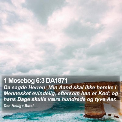 1 Mosebog 6:3 DA1871 Bible Verse Image