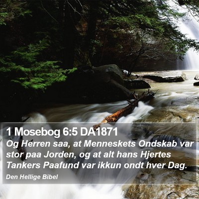 1 Mosebog 6:5 DA1871 Bible Verse Image