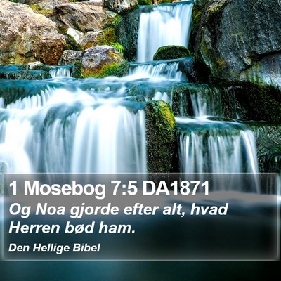 1 Mosebog 7:5 DA1871 Bible Verse Image
