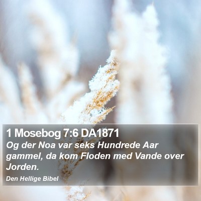 1 Mosebog 7:6 DA1871 Bible Verse Image