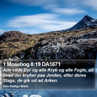 1 Mosebog 8:19 DA1871 Bible Verse Image