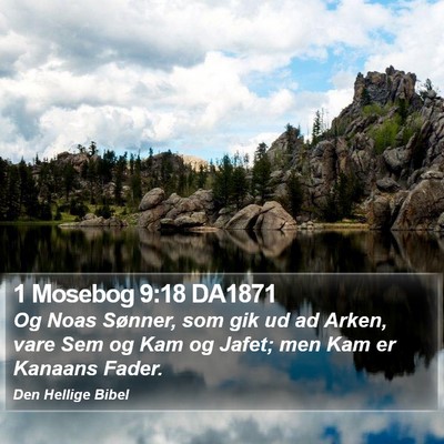 1 Mosebog 9:18 DA1871 Bible Verse Image