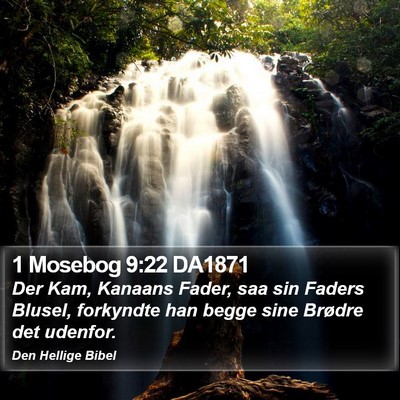 1 Mosebog 9:22 DA1871 Bible Verse Image