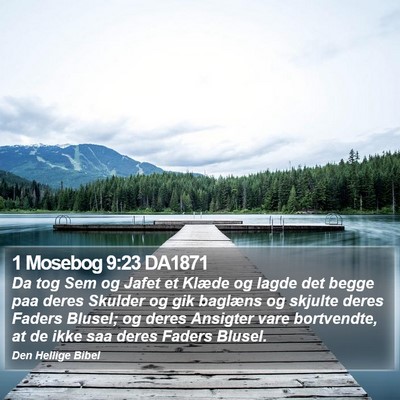 1 Mosebog 9:23 DA1871 Bible Verse Image
