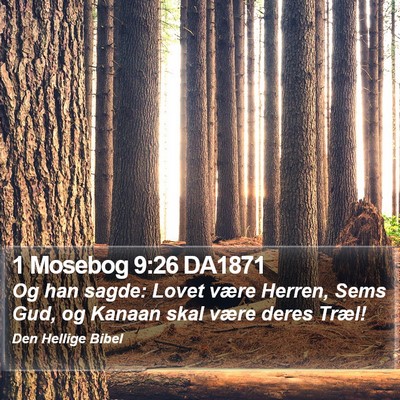 1 Mosebog 9:26 DA1871 Bible Verse Image
