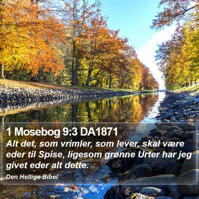 1 Mosebog 9:3 DA1871 Bible Verse Image