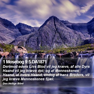 1 Mosebog 9:5 DA1871 Bible Verse Image