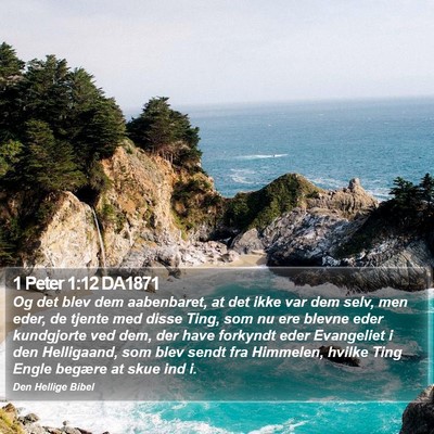 1 Peter 1:12 DA1871 Bible Verse Image