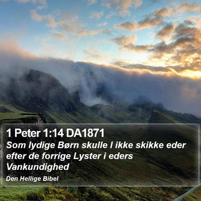 1 Peter 1:14 DA1871 Bible Verse Image