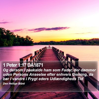 1 Peter 1:17 DA1871 Bible Verse Image