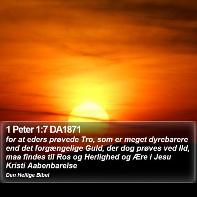 1 Peter 1:7 DA1871 Bible Verse Image
