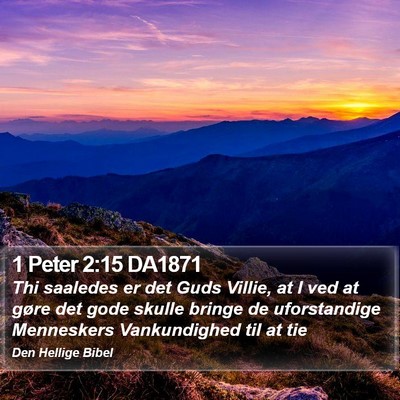 1 Peter 2:15 DA1871 Bible Verse Image