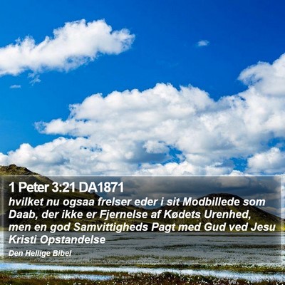 1 Peter 3:21 DA1871 Bible Verse Image