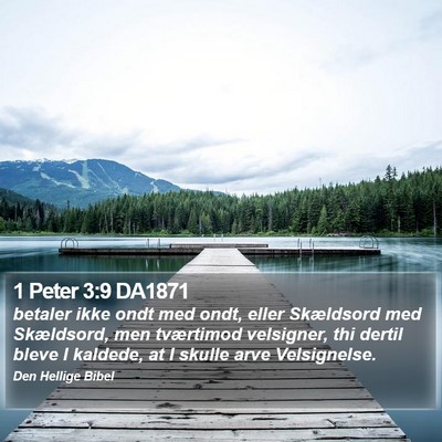1 Peter 3:9 DA1871 Bible Verse Image