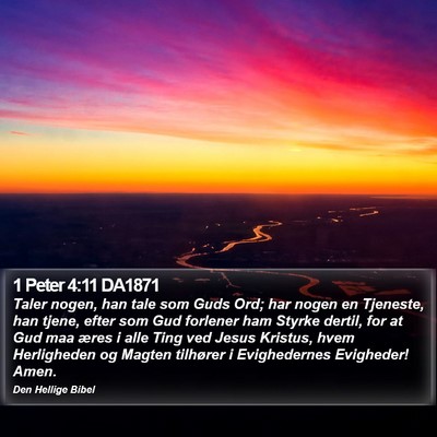 1 Peter 4:11 DA1871 Bible Verse Image