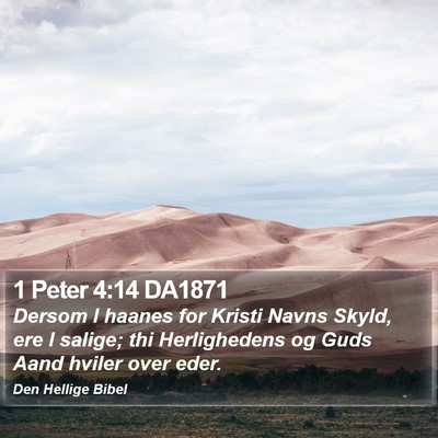 1 Peter 4:14 DA1871 Bible Verse Image