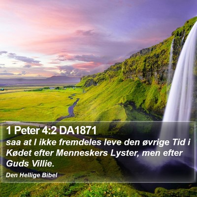1 Peter 4:2 DA1871 Bible Verse Image