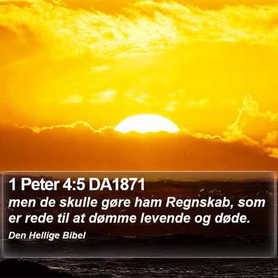 1 Peter 4:5 DA1871 Bible Verse Image