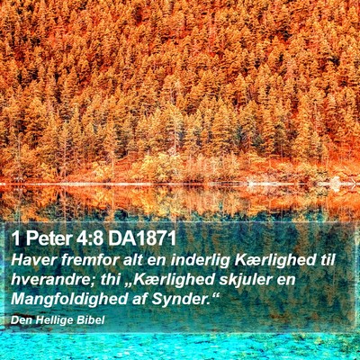 1 Peter 4:8 DA1871 Bible Verse Image