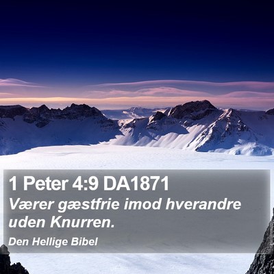 1 Peter 4:9 DA1871 Bible Verse Image
