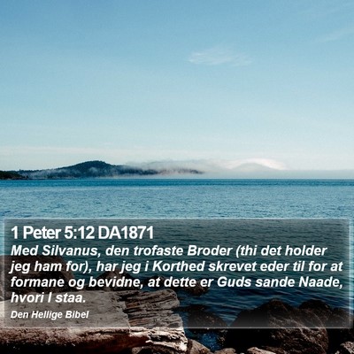 1 Peter 5:12 DA1871 Bible Verse Image