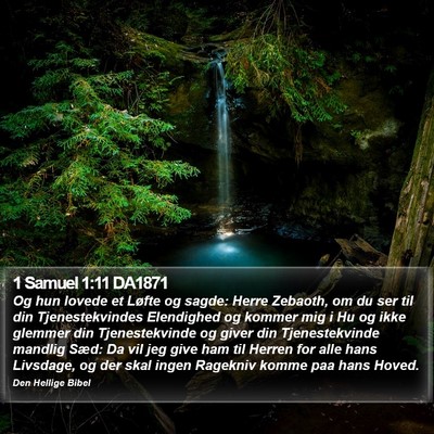 1 Samuel 1:11 DA1871 Bible Verse Image