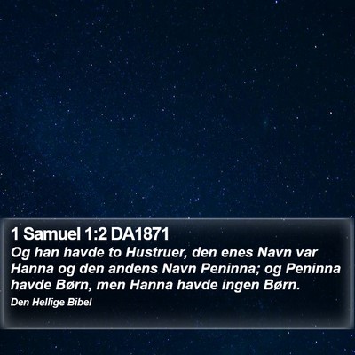 1 Samuel 1:2 DA1871 Bible Verse Image