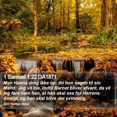 1 Samuel 1:22 DA1871 Bible Verse Image