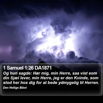 1 Samuel 1:26 DA1871 Bible Verse Image