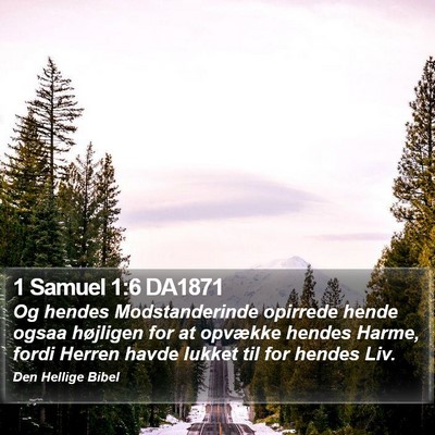 1 Samuel 1:6 DA1871 Bible Verse Image