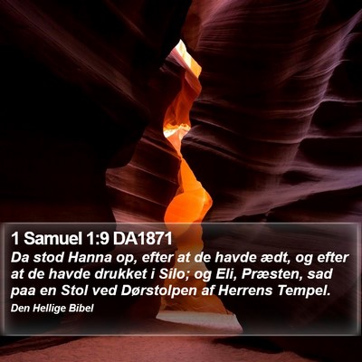 1 Samuel 1:9 DA1871 Bible Verse Image