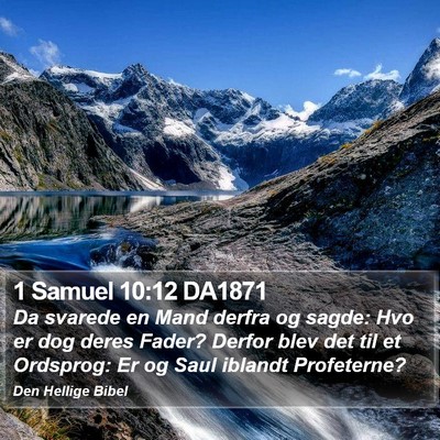 1 Samuel 10:12 DA1871 Bible Verse Image
