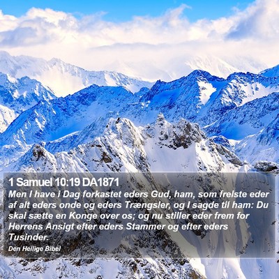 1 Samuel 10:19 DA1871 Bible Verse Image