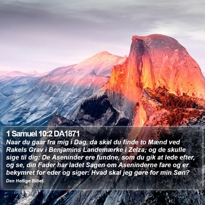 1 Samuel 10:2 DA1871 Bible Verse Image