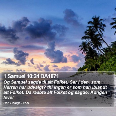 1 Samuel 10:24 DA1871 Bible Verse Image