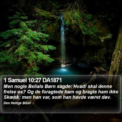 1 Samuel 10:27 DA1871 Bible Verse Image