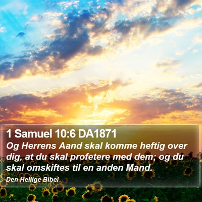 1 Samuel 10:6 DA1871 Bible Verse Image