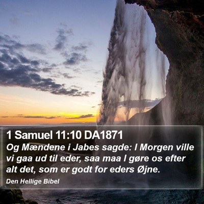1 Samuel 11:10 DA1871 Bible Verse Image