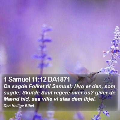 1 Samuel 11:12 DA1871 Bible Verse Image